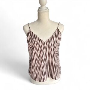 A New Day brown & white patterned cami 🤎